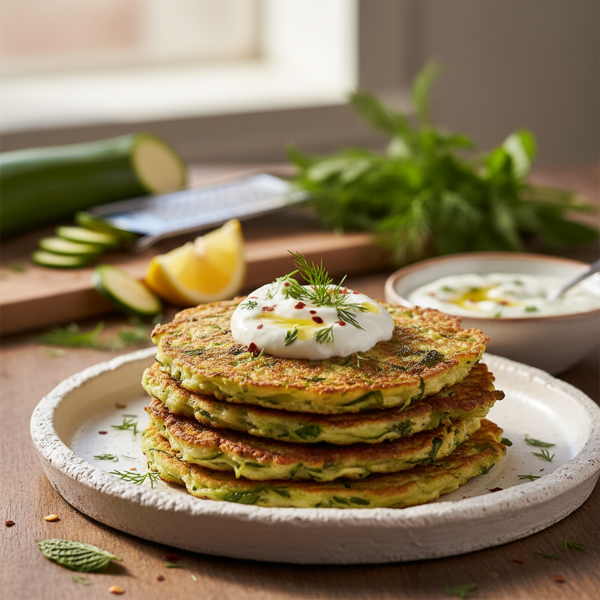 Crispy Zucchini Pancakes recipe