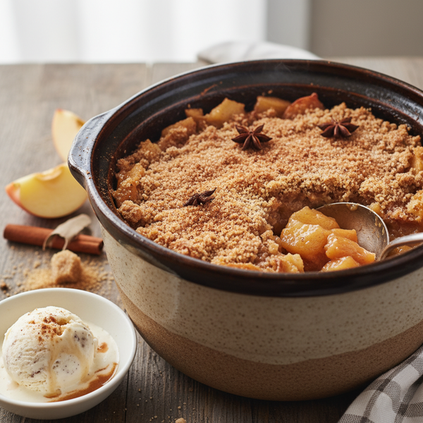 Crock Pot Cinnamon-Spiced Apple Delight recipe