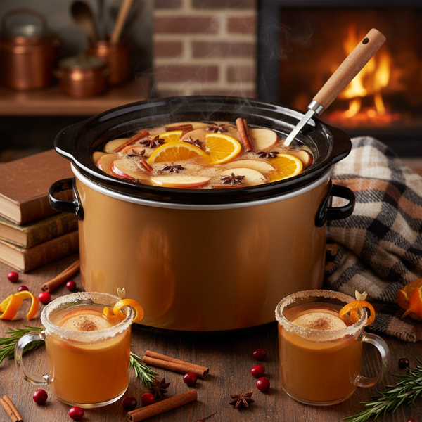 Crock Pot Festive Spiced Apple Cider recipe
