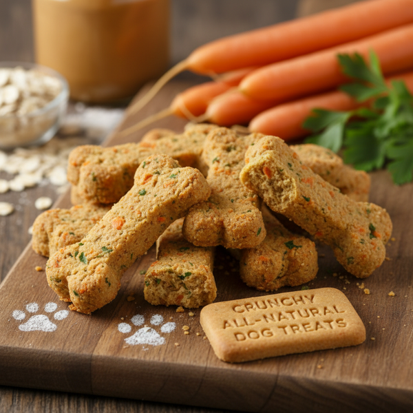 Crunchy All-Natural Dog Treats recipe