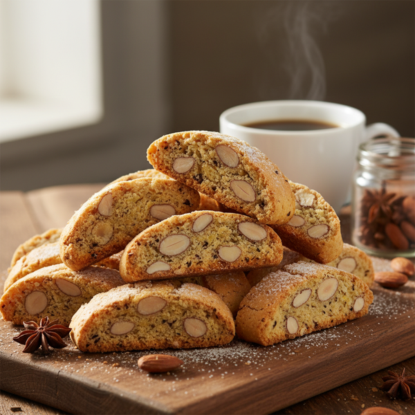 Crunchy Almond Anise Biscotti recipe