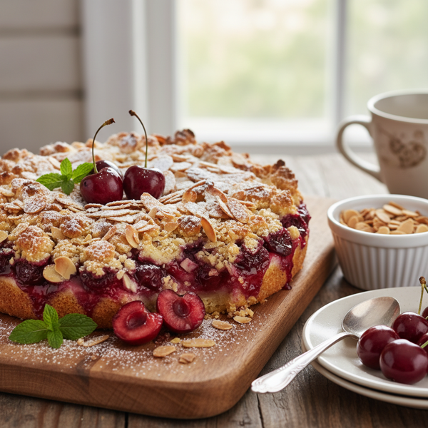 Crunchy Almond Cherry Delight recipe