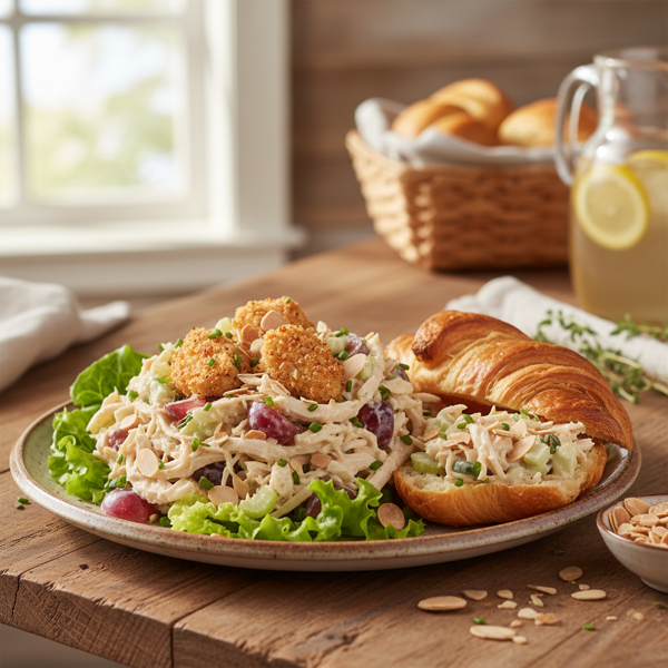 Crunchy Almond Chicken Salad Delight recipe