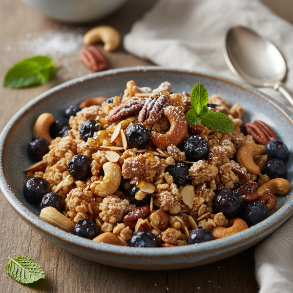 Crunchy Blueberry Nut Medley recipe