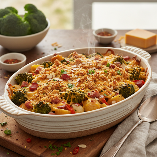 Crunchy Broccoli Delight Casserole recipe