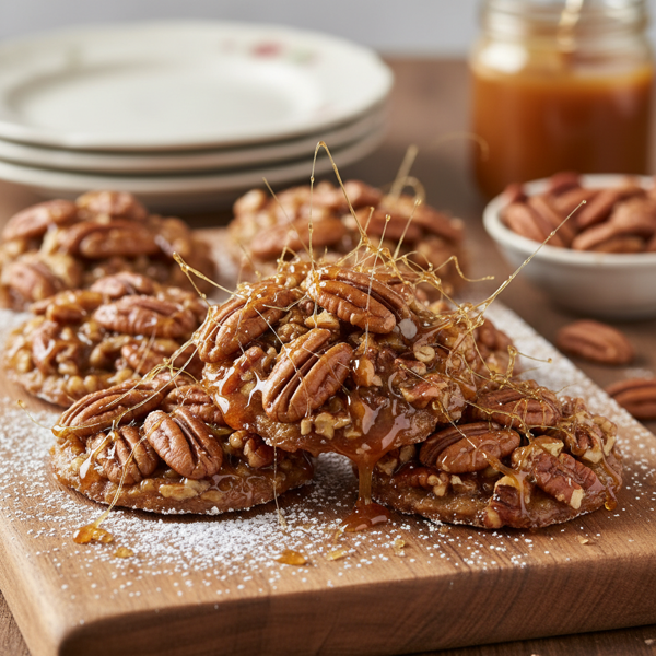Crunchy Caramel Pecan Treats recipe