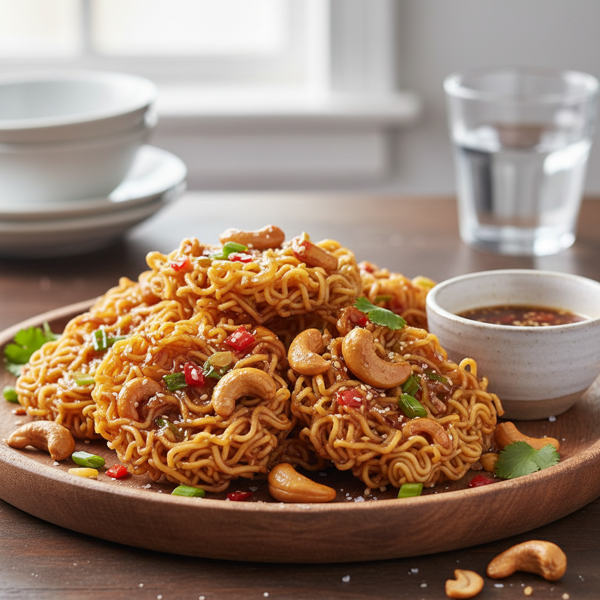 Crunchy Cashew Noodle Clusters recipe