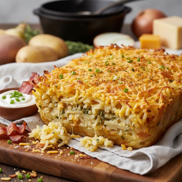 Crunchy Cheesy Hash Brown Delight recipe