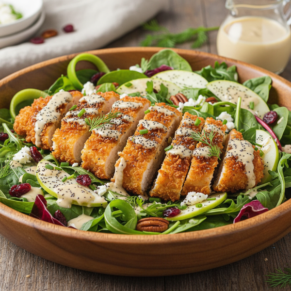 Crunchy Chicken & Poppy Seed Salad Medley recipe