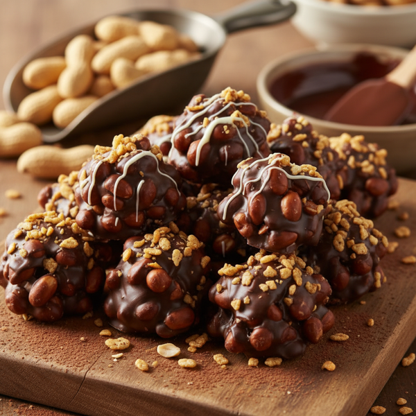 Crunchy Chocolate Peanut Clusters recipe