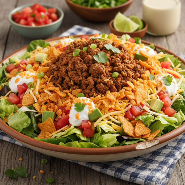 Crunchy Dorito Taco Salad recipe