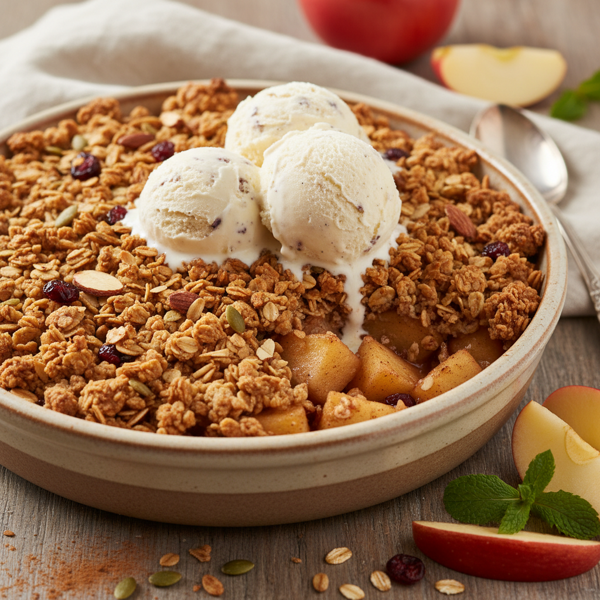 Crunchy Granola Apple Crumble Delight recipe