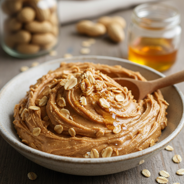 Crunchy Honey Peanut Butter Oat Spread recipe