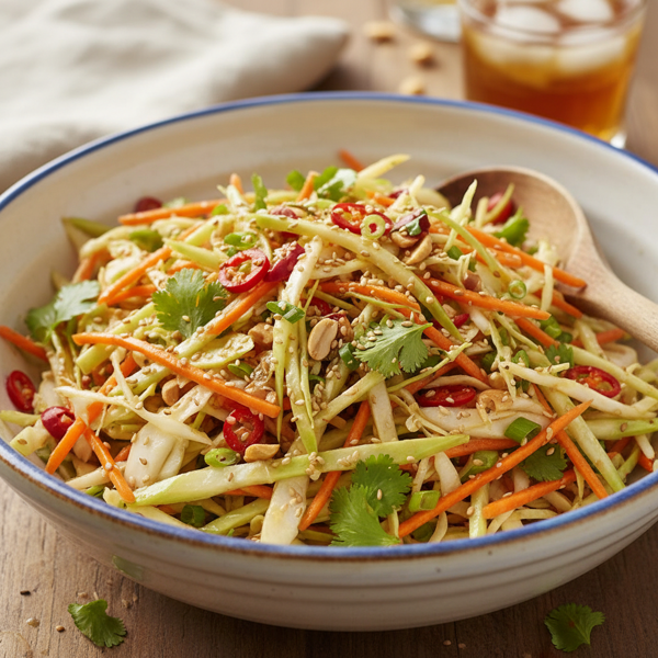 Crunchy Kohlrabi Sesame Slaw recipe
