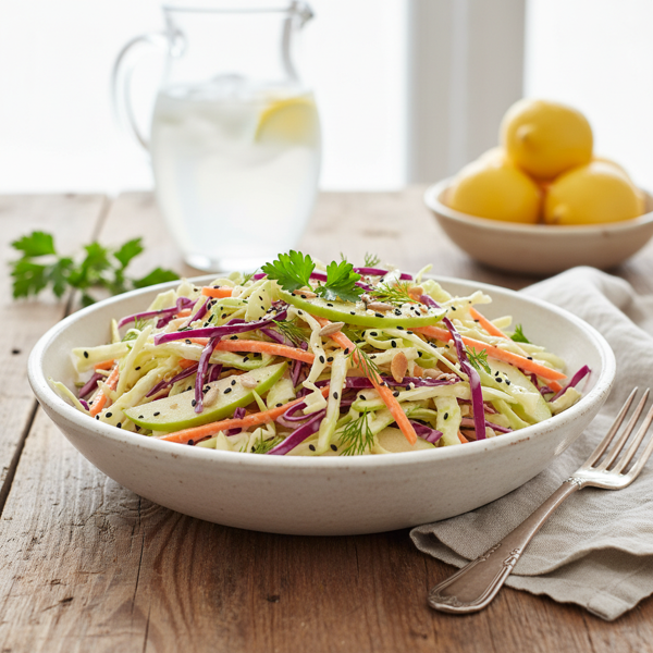 Crunchy Light Coleslaw Delight recipe