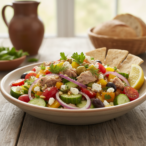Crunchy Mediterranean Tuna Salad recipe