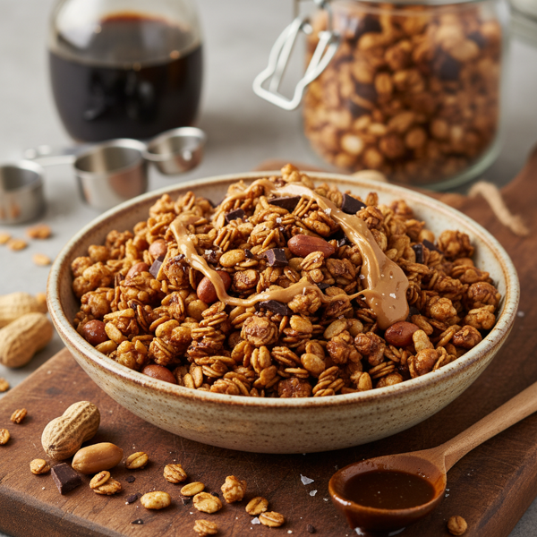 Crunchy Molasses-Peanut Delight Granola recipe