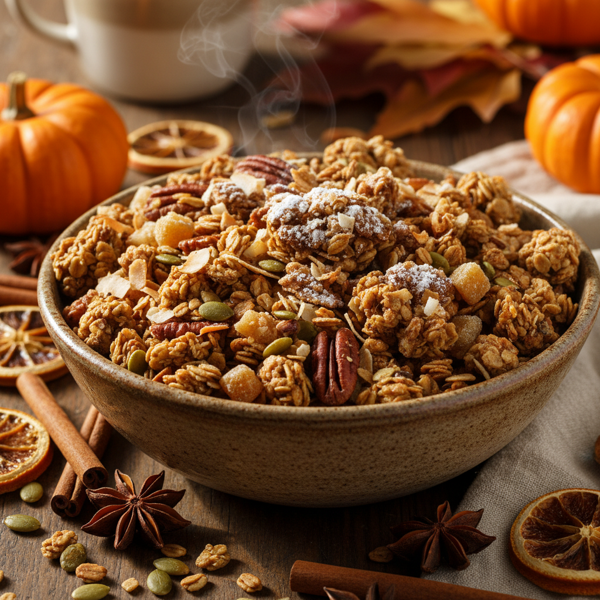 Crunchy Paleo Pumpkin Spice Granola recipe