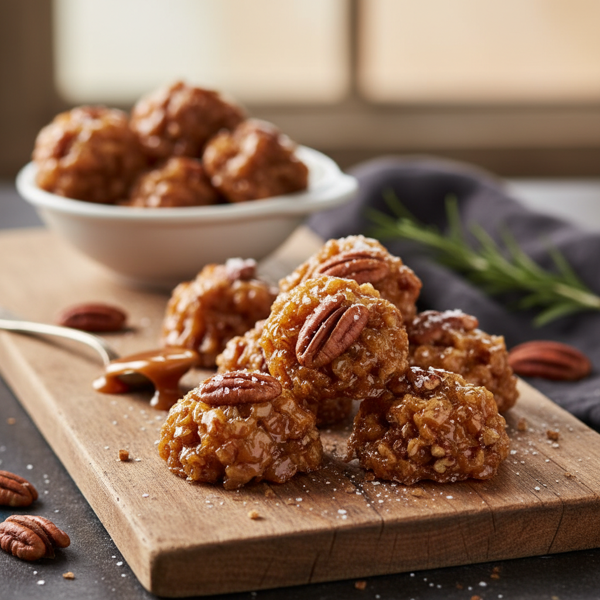 Crunchy Pecan Praline Bites recipe