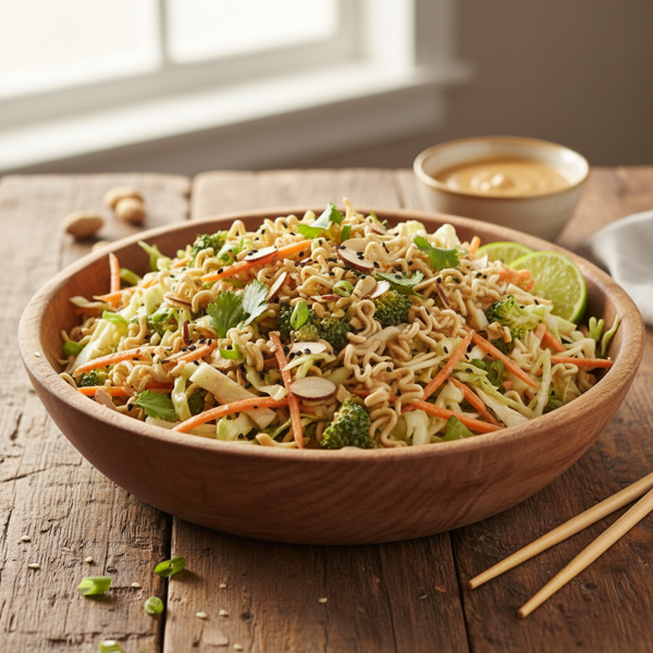 Crunchy Ramen Broccoli Slaw Salad recipe