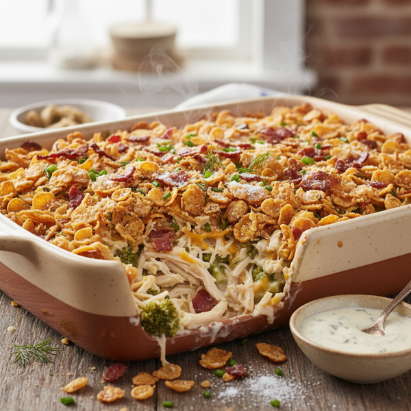 Crunchy Ranch Chicken Casserole recipe
