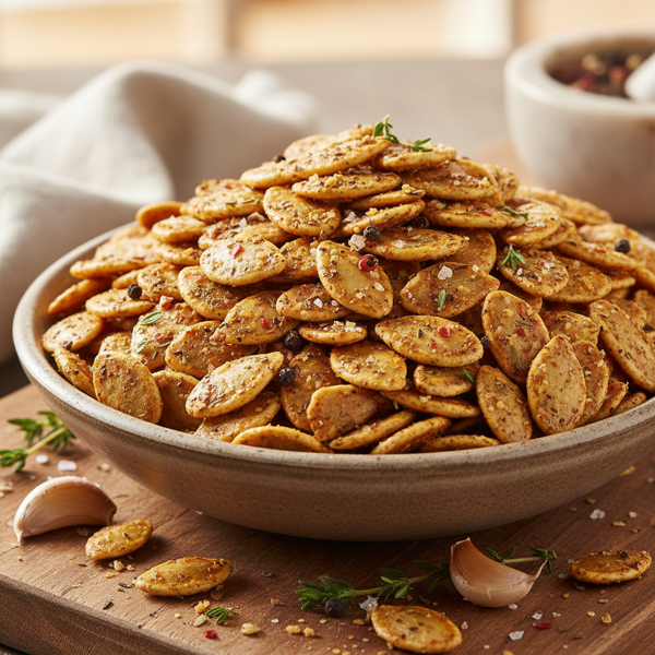 Crunchy Savory Pumpkin Seed Snack recipe
