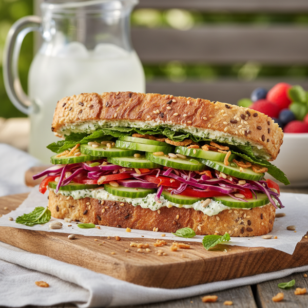 Crunchy Summer Delight Sandwich recipe