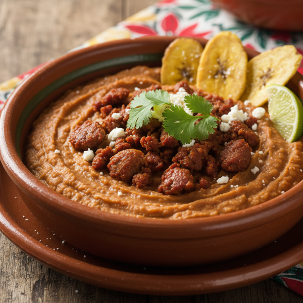 Cuban-Spiced Refried Beans with Chorizo recipe
