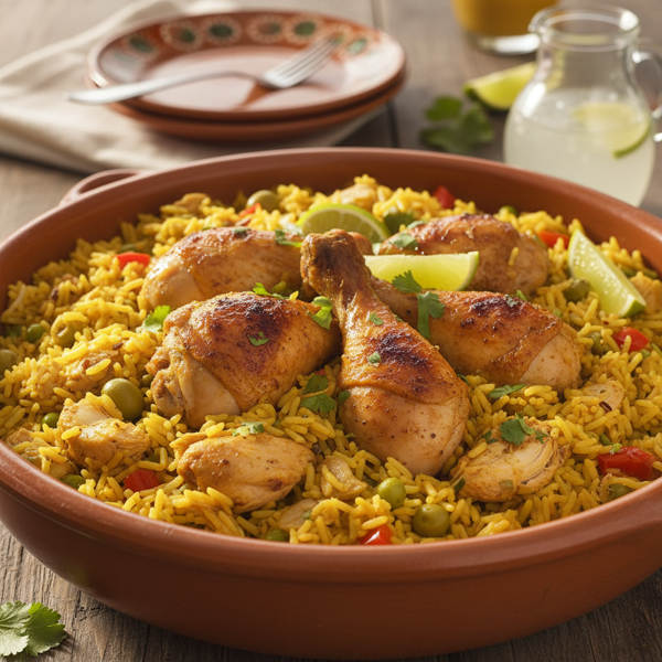 Cuban-Style Chicken and Yellow Rice recipe