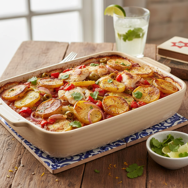 Cuban Codfish Potato Bake recipe