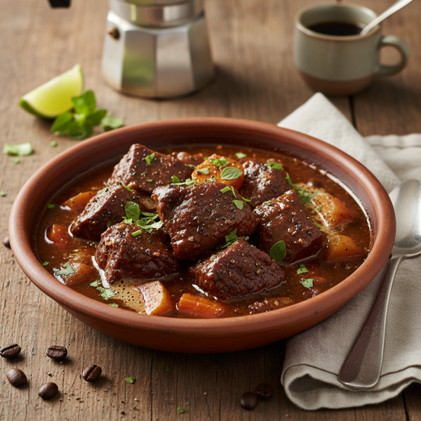 Cuban Coffee Braised Beef Stew recipe