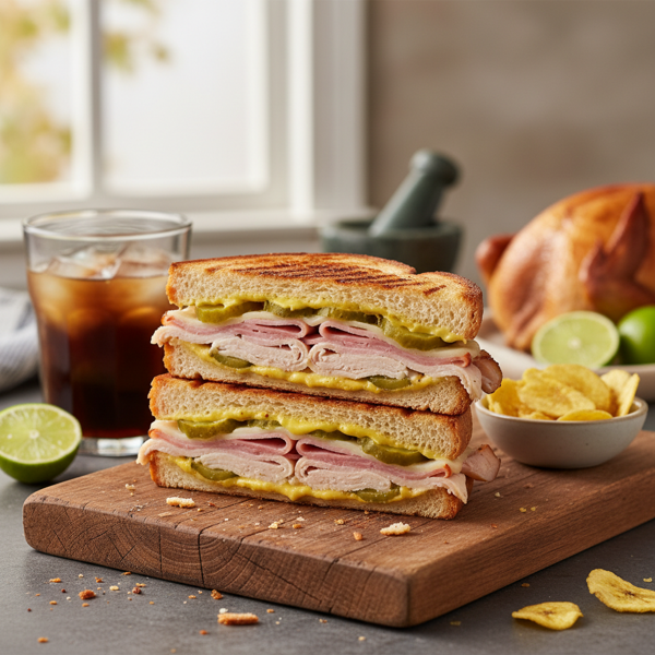 Cuban Delight Turkey Sandwich recipe