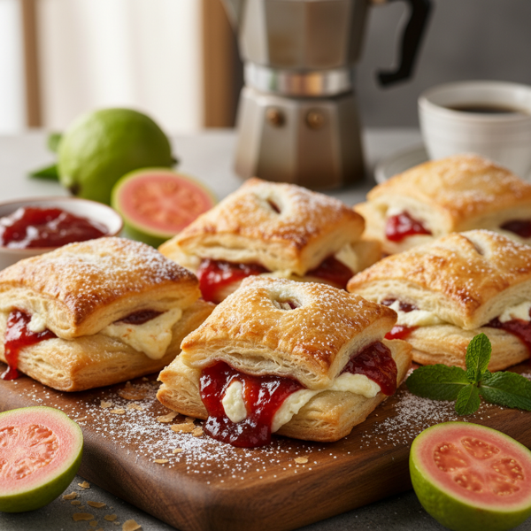Cuban Guava Pastries with Flaky Pastry Dough recipe