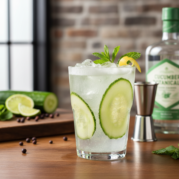 Cucumber-Infused Gin and Tonic recipe