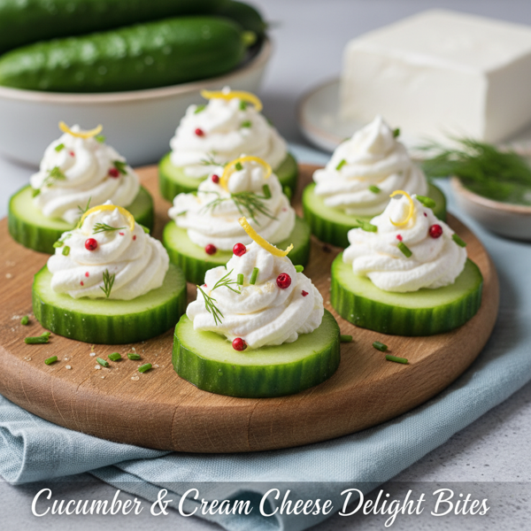 Cucumber & Cream Cheese Delight Bites recipe