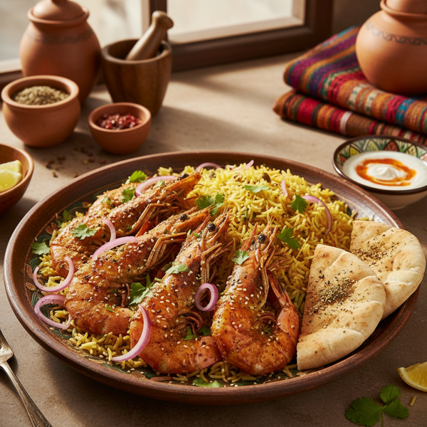 Cumin-Infused Egyptian Shrimp Delight recipe