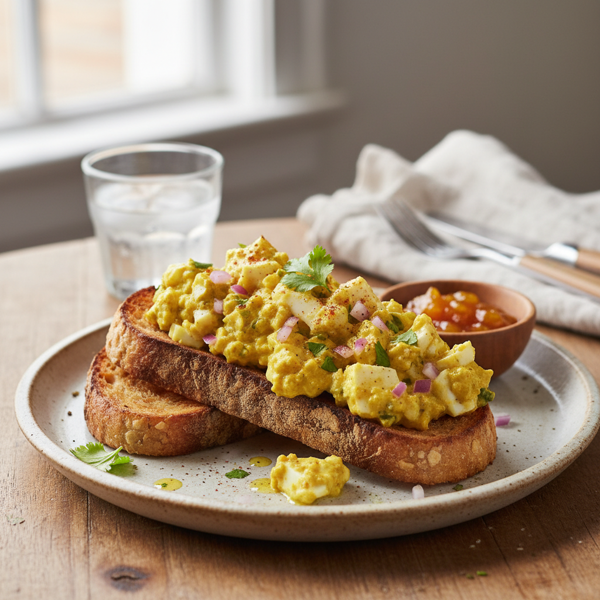 Curried Egg Toast Delight recipe