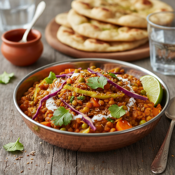 Curried Lentil and Cabbage Medley recipe