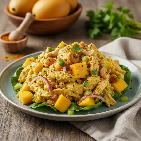 Curried Mango Chicken Salad Delight recipe