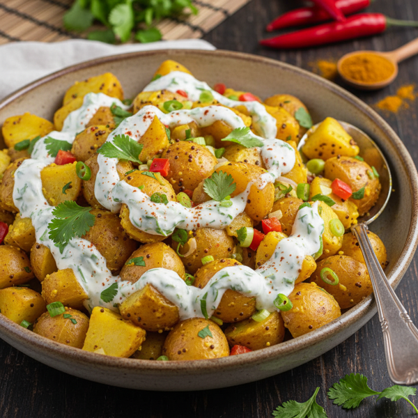 Curried Potato Salad with Creamy Yogurt Dressing recipe