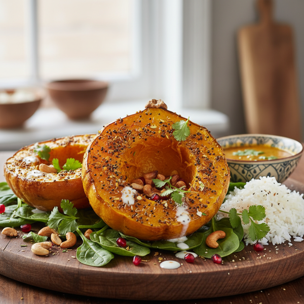 Curried Roasted Buttercup Squash Delight recipe
