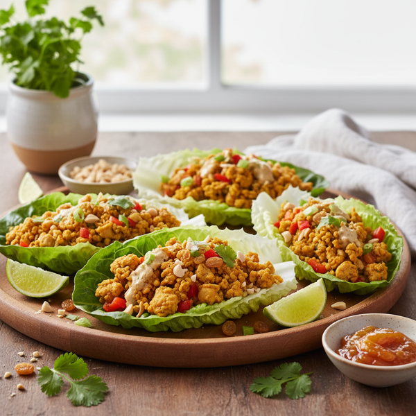 Curried Turkey Lettuce Wraps recipe