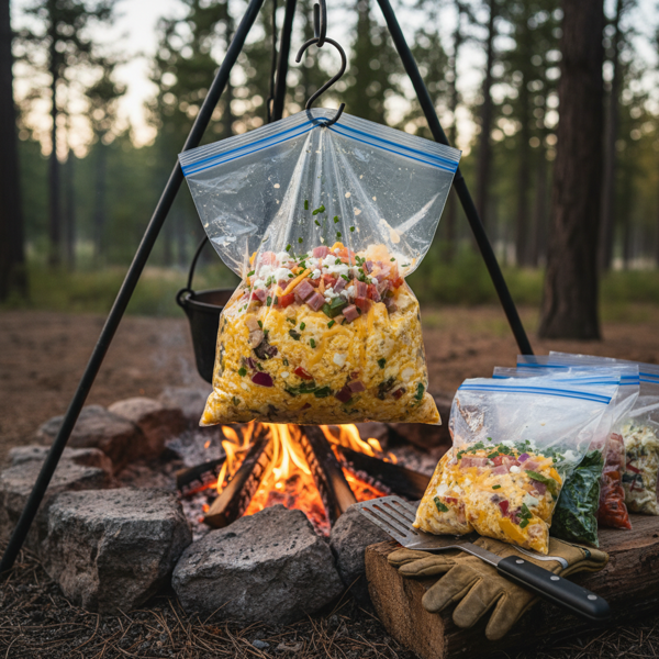 Customizable Campfire Omelet in a Bag recipe