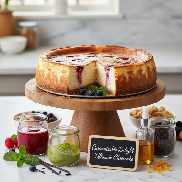 Customizable Delight: Ultimate Cheesecake with Flavor Infusions recipe
