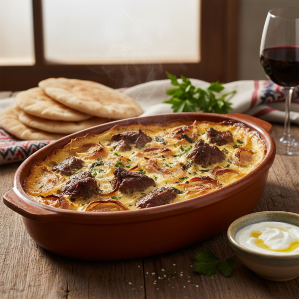 Cypriot Taro Delight Casserole recipe