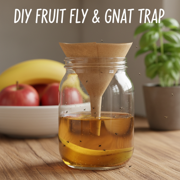 DIY Fruit Fly and Gnat Trap recipe