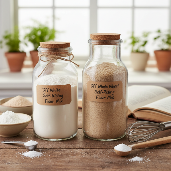 DIY Self-Rising Flour Mix: White or Whole Wheat recipe