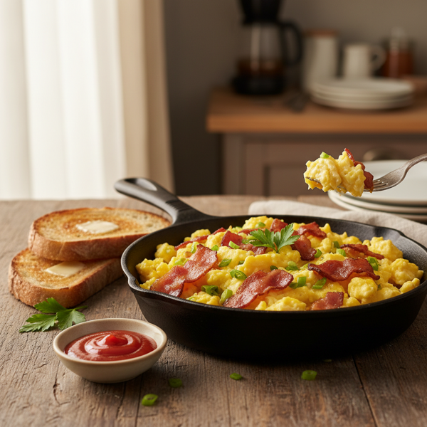 Dad's Comfort Bacon & Egg Scramble recipe