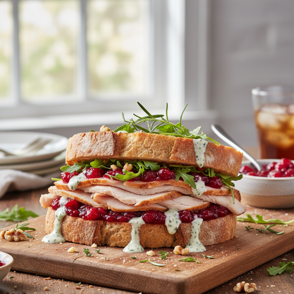 Dairy-Free Turkey Cranberry Delight on Sourdough recipe