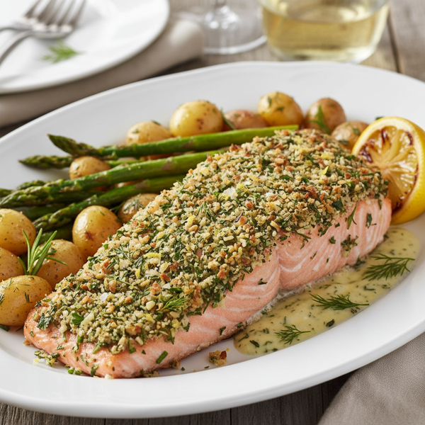 Darlene's Divine Herb-Crusted Salmon recipe